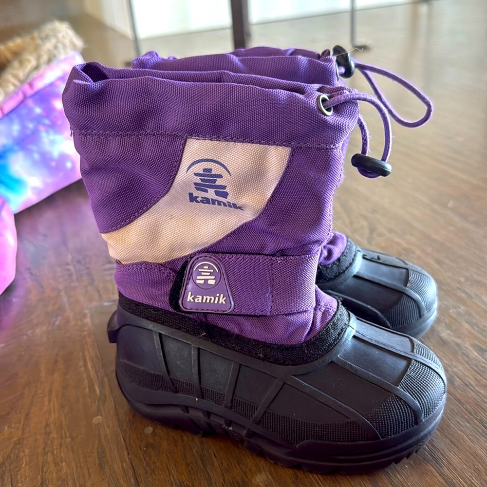 Kamik Winter Snow Boots Purple Girls 9 Fireball